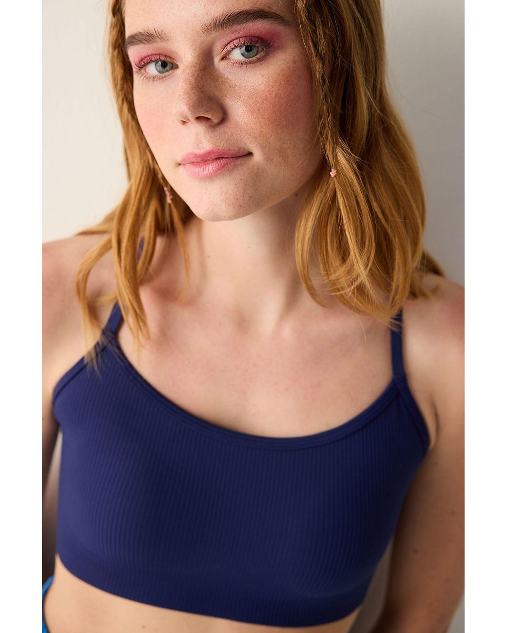 Penti Blue Ribbed Jersey Bralette