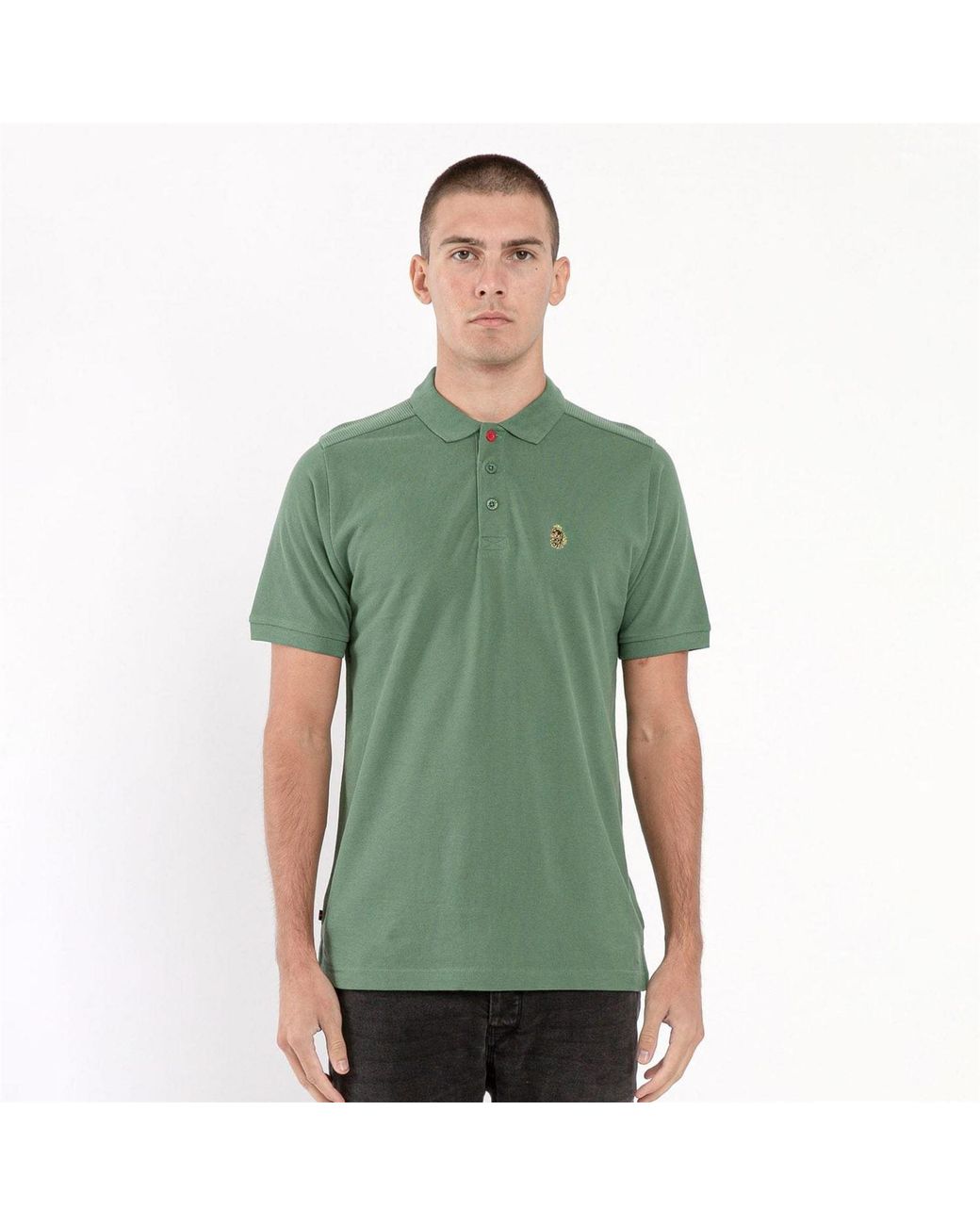 Luke 1977 Green Robbie Essentials Polo Shirt for men