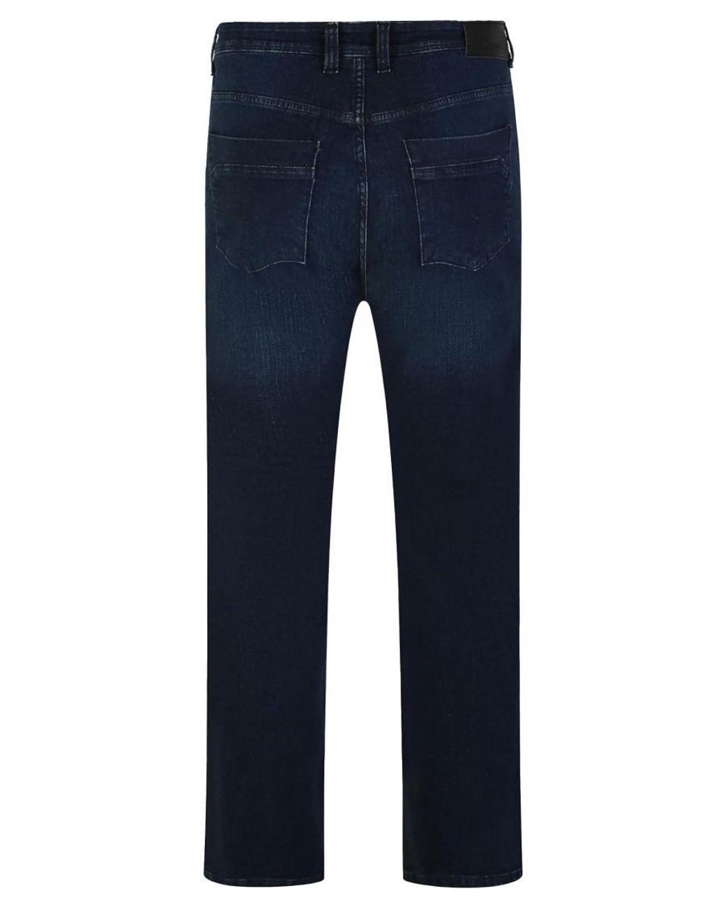 KAM Jeanswear Blue Kam Plus Size Jeans Straight Leg Classic Designer Fit Cotton for men
