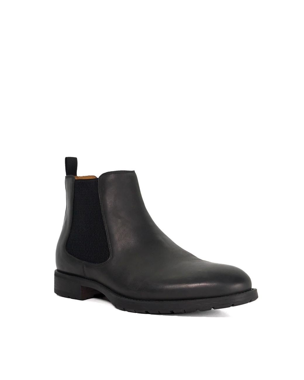 Dune Black Cohens Leather Chelsa Boots for men