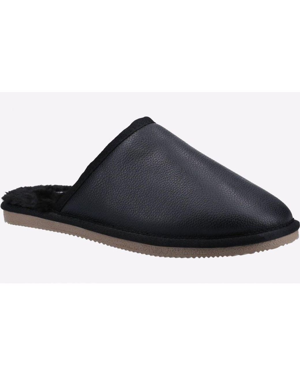 Hush Puppies Black Coady Memory Foam Slippers for men