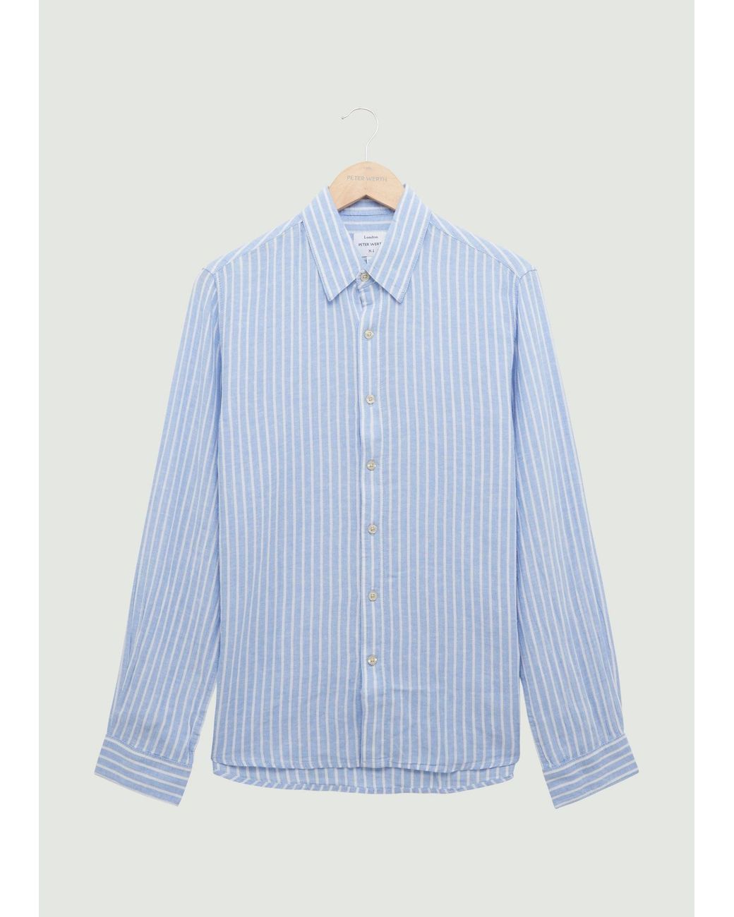 Peter Werth Blue Pappworth Ls Shirt for men