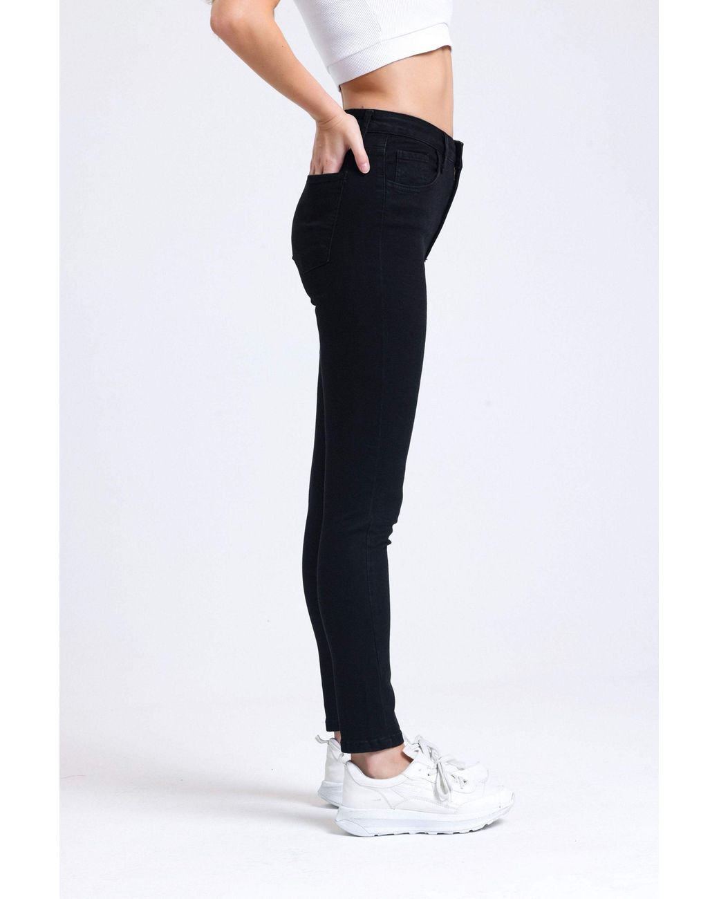 Hiccup Black High Waist Skinny Jeans