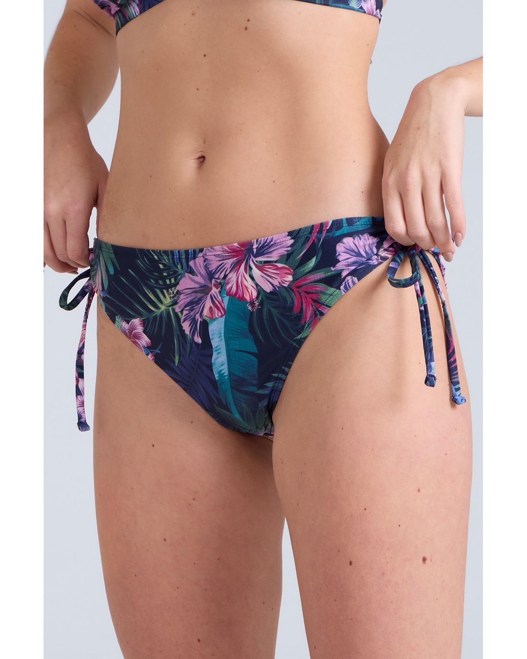 Mountain Warehouse Blue 'Iona' Tie Side Bikini Bottoms Chlorine Resistant Summer Swimwear