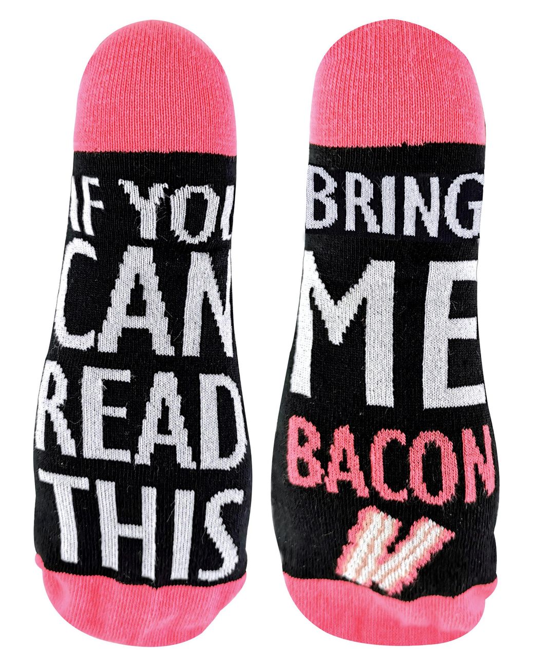 Sock Snob Red If You Can Read This Socks Bring Me Bacon for men