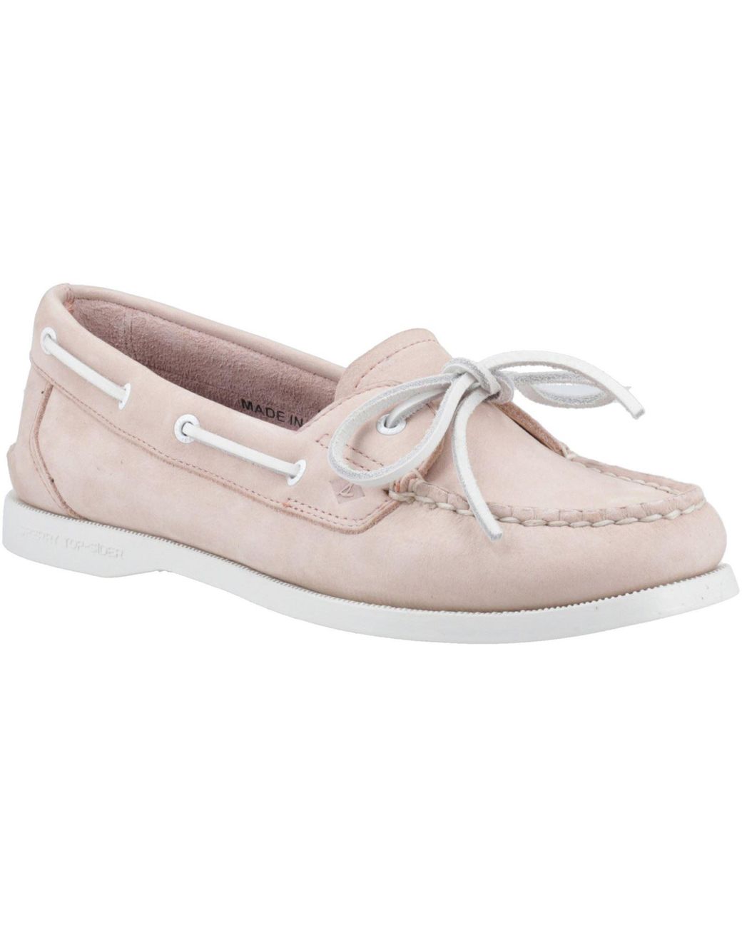 Sperry Top-Sider Pink Authentic 1 Eye Leather Blush Standard Boat Shoes