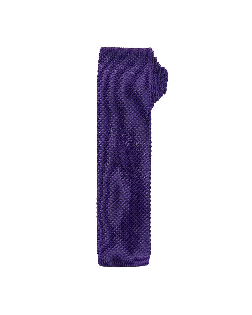 PREMIER Purple Slim Textured Knit Effect Tie (Pack Of 2) for men