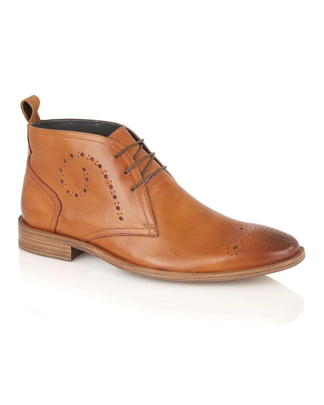 Silver Street London Brown Pembroke Boots for men