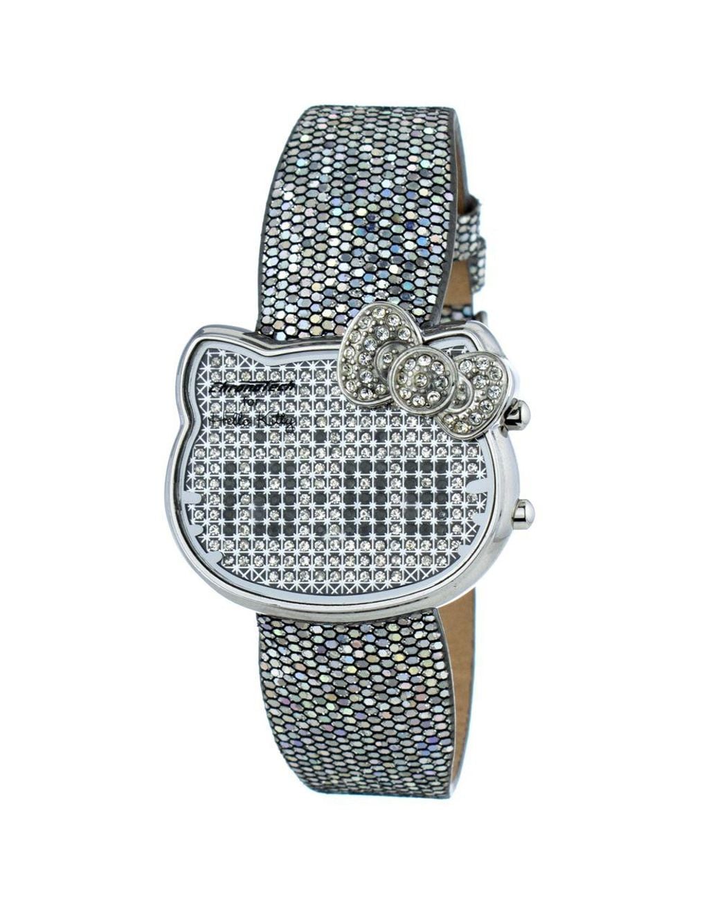 Chronotech Blue Silver Leather Watch