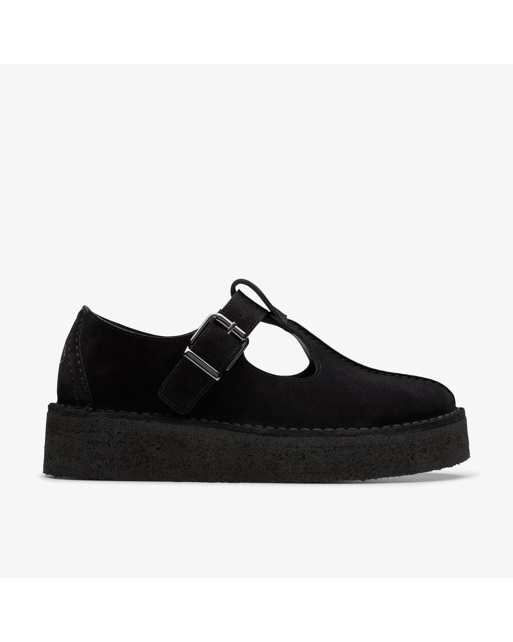 Clarks Black Trekwedge Tbar Sde Shoes