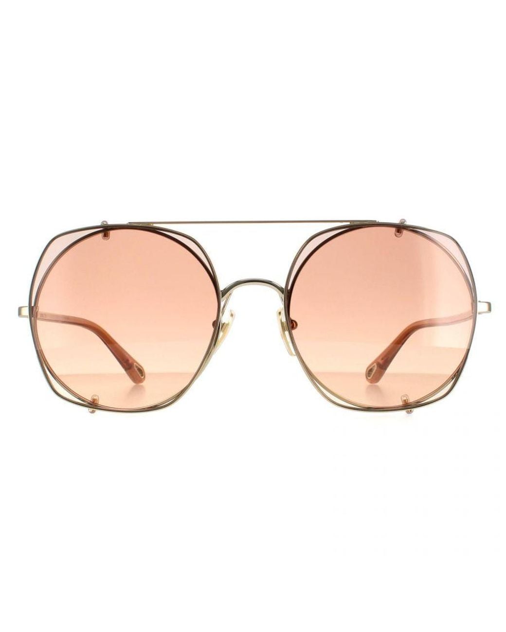 Chloé Pink Chloé Aviator Gradient Ch0042S Metal (Archived)