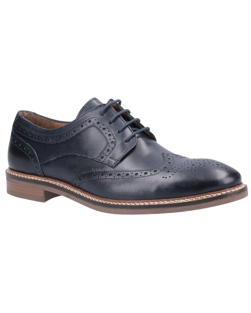 Hush Puppies Black Bryson Lace Shoes for men