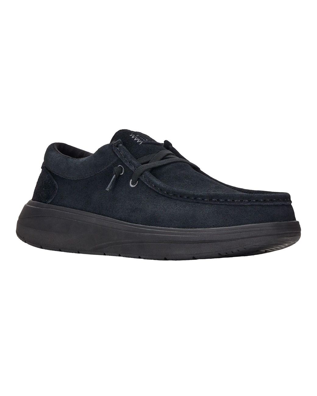 HeyDude Blue Wally X Suede Boat Shoes for men