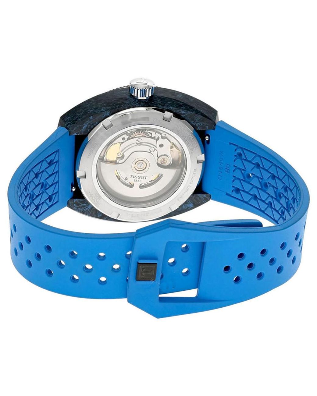Tissot Blue Sideral S Powermatic 80 Watch T1454079705701 Rubber for men