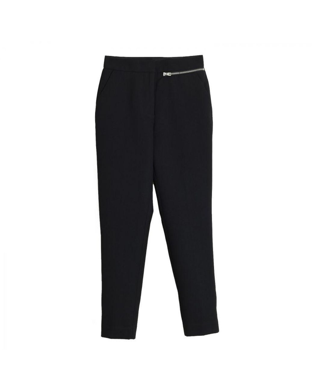 ELEVEN PARIS Black Long Pants With A Zipper Pocket 16F2Pa08