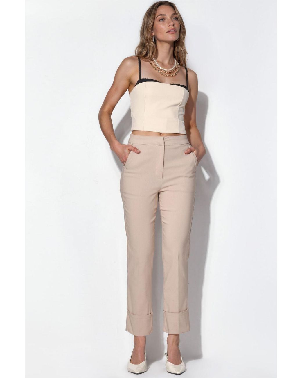 Hiccup Natural High Waist Stretch Bengalin Pants