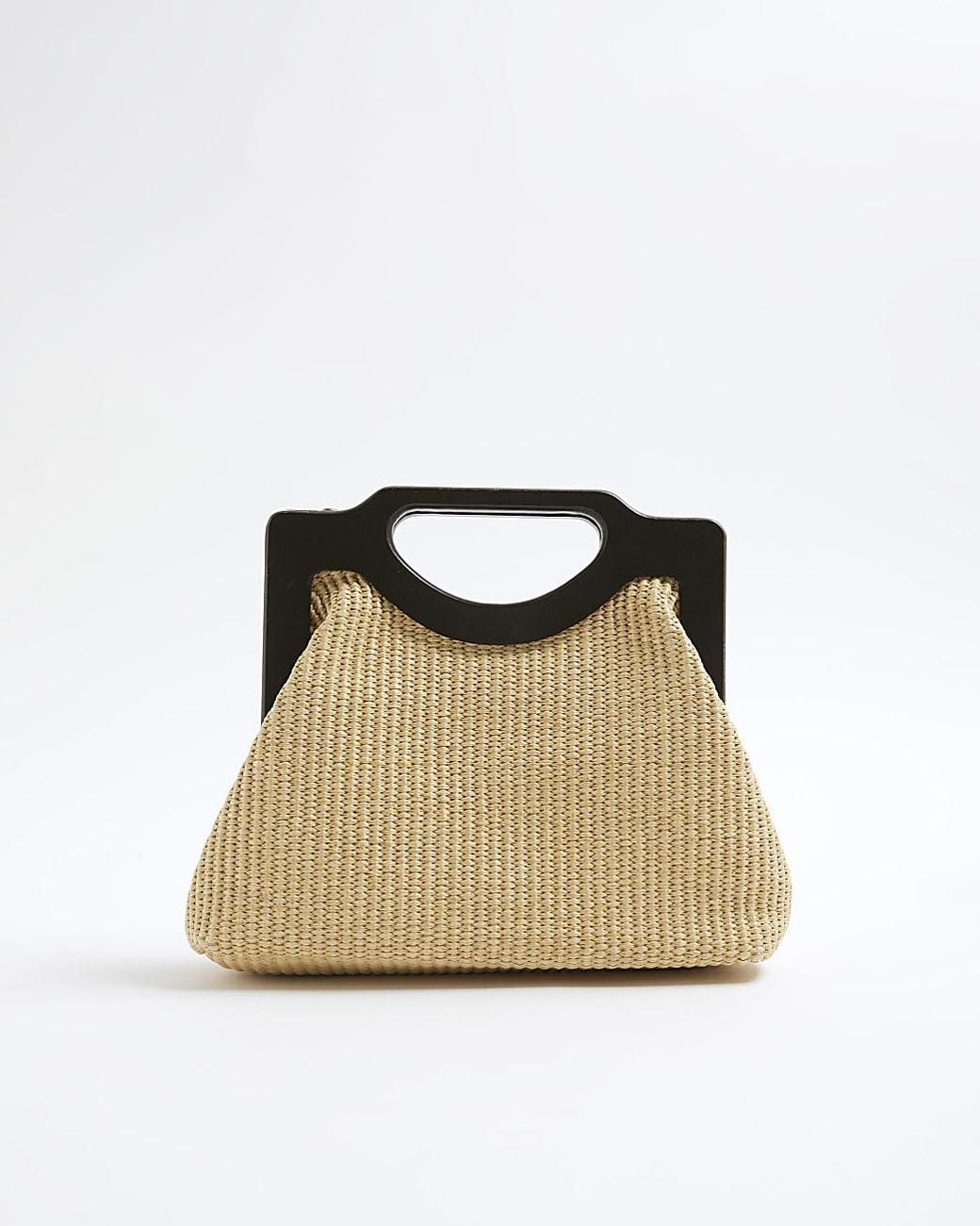 River Island Natural Clutch Bag Raffia