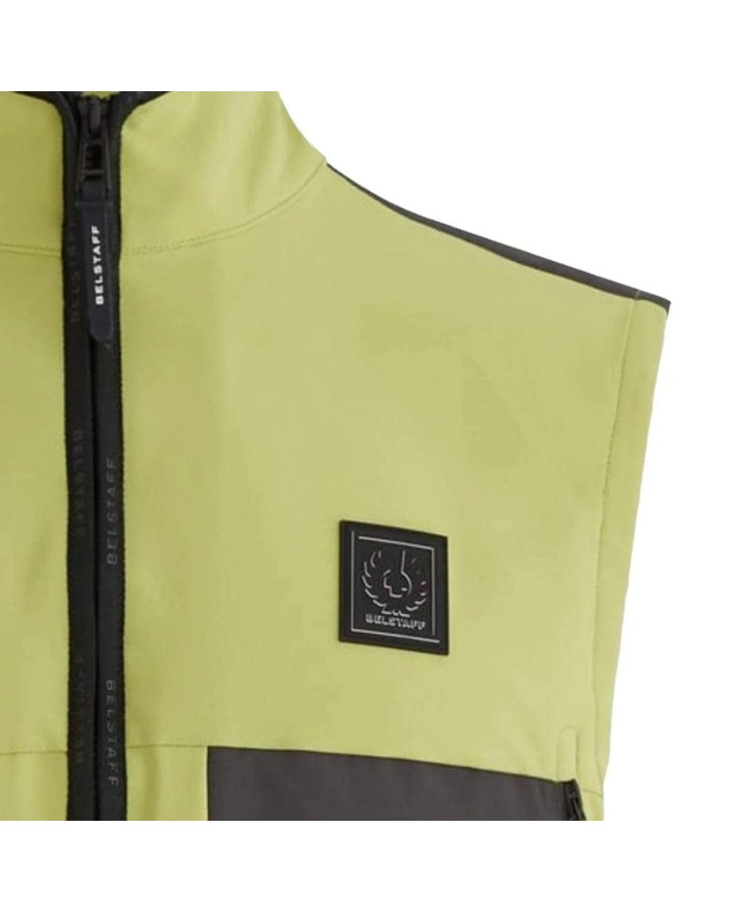 Belstaff Green Ratio Lime Gilet Jacket for men