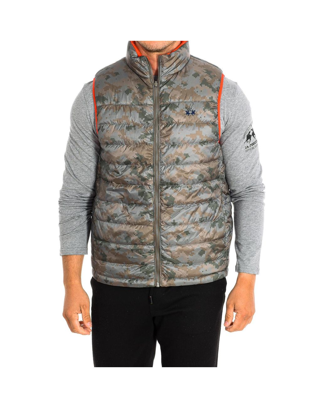La Martina Gray Sleeveless Jacket Tmo012-Pa062 for men