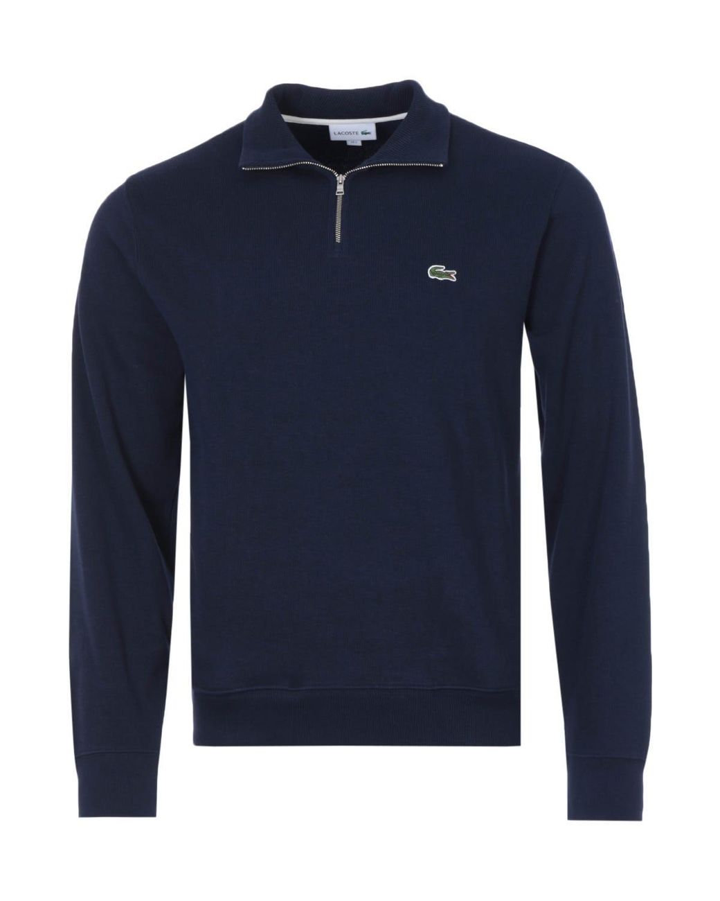 Lacoste Blue Stand Up Collar Sweatshirt for men