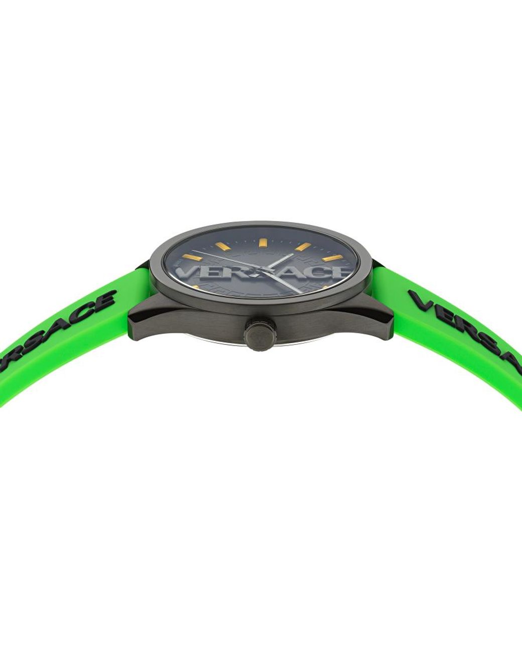 Versace Green V-Vertical Watch Ve3H00923 Silicone for men