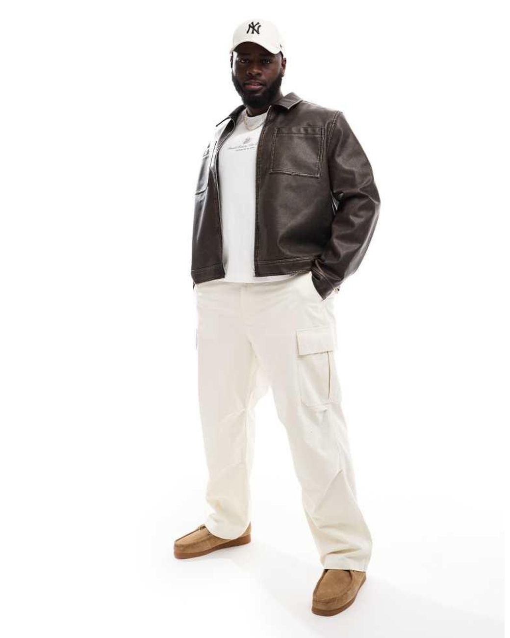 ASOS Blue Baggy Cargos for men