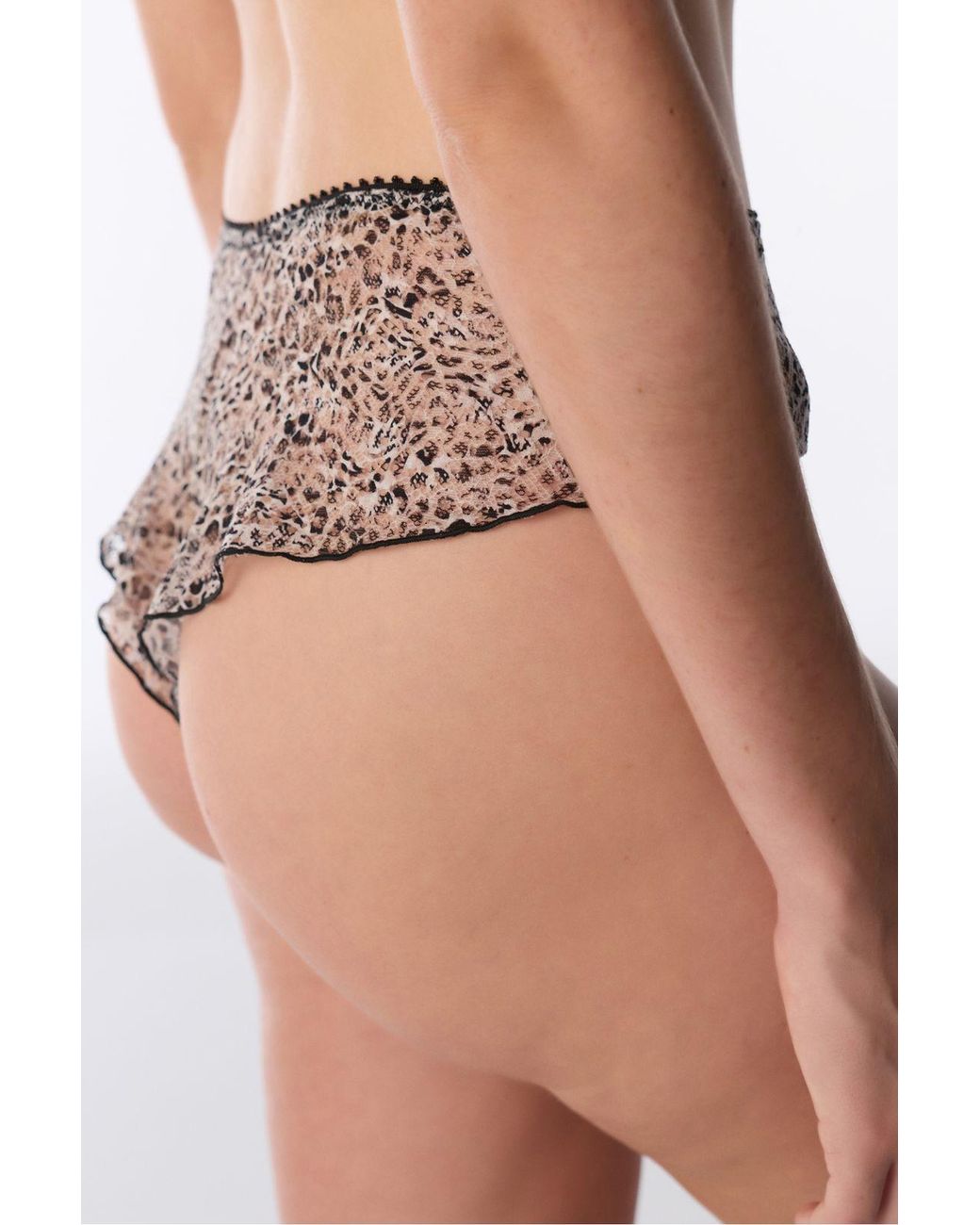 Penti Natural Printed Cheeky Leopard Print Hipster Briefs