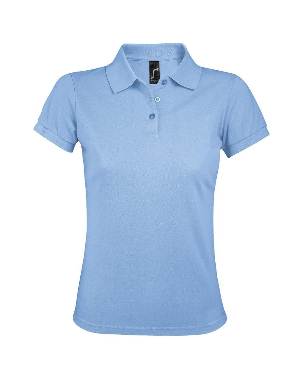 Sol's Blue Ladies Prime Pique Polo Shirt (Sky)