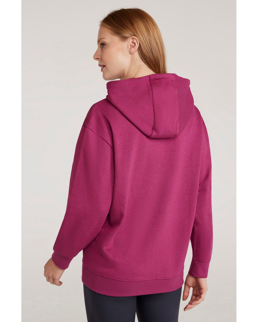 Mountain Warehouse Pink Printed Scene Hoodie With Kangaroo Pocket Breathable Pullover Cotton
