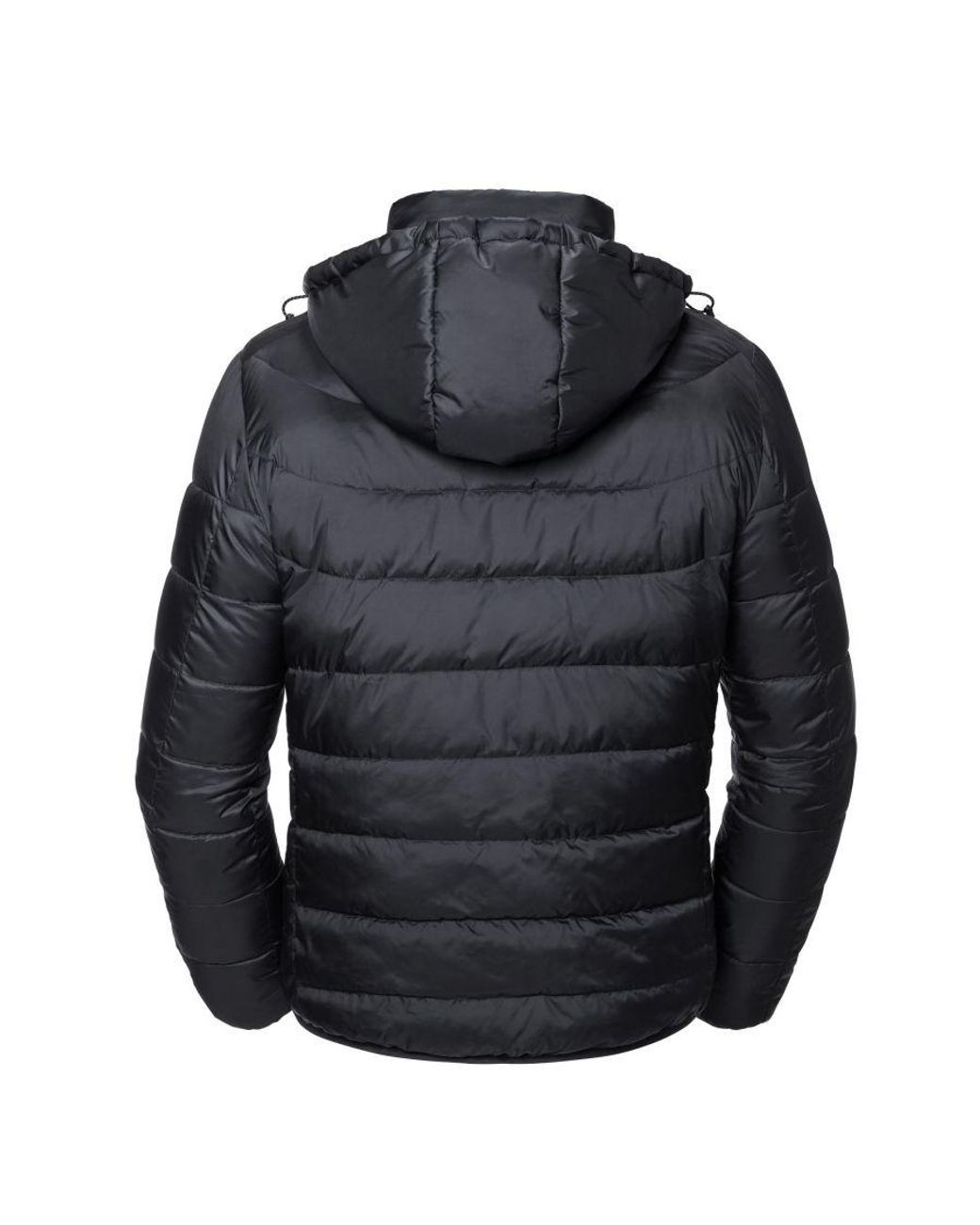 Russell Black Nano Hooded Padded Jacket for men