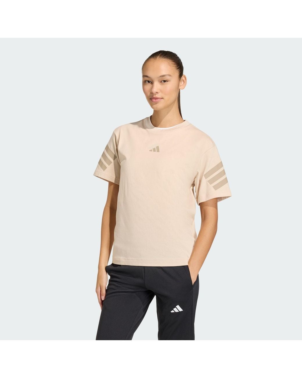 Adidas Natural Future Icons 3-Stripes Tee