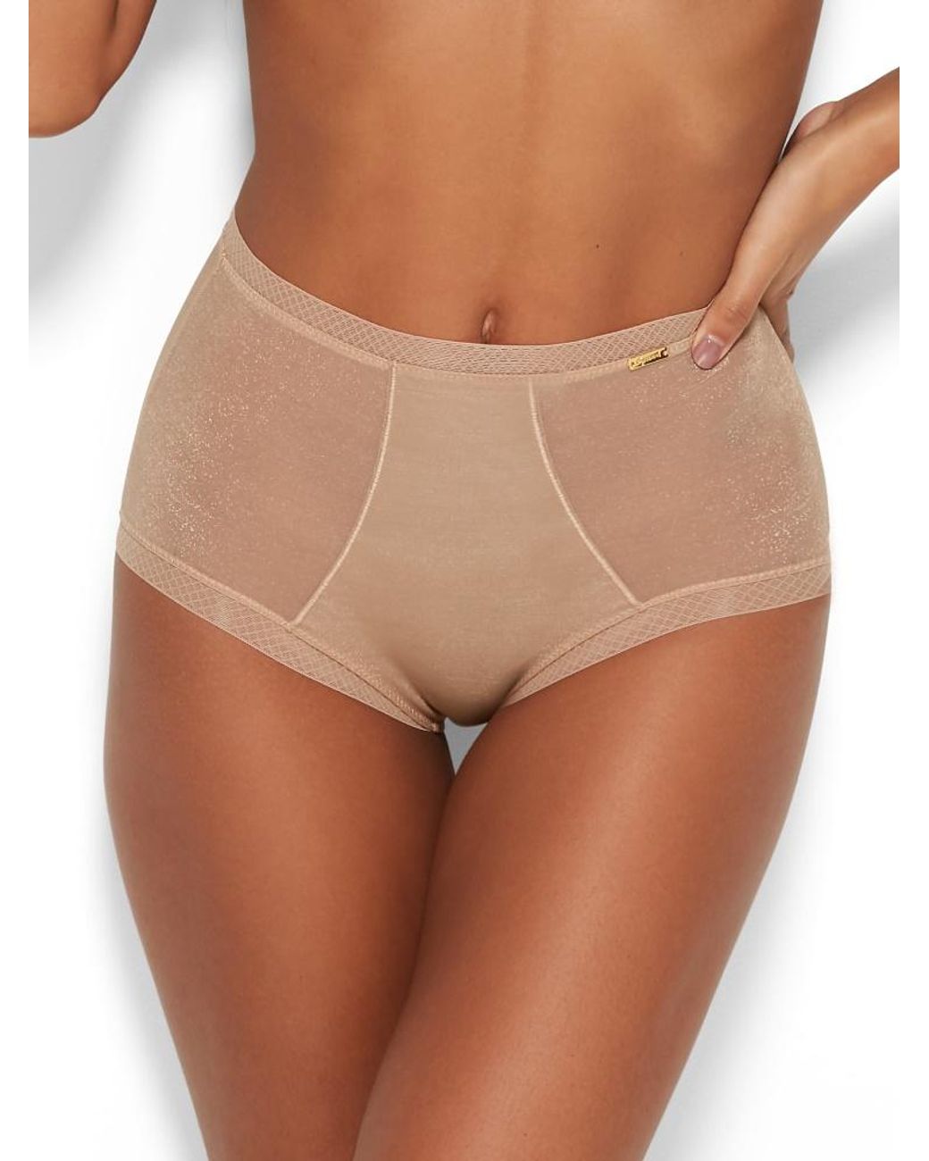 Gossard Brown Glossies Deep Brief