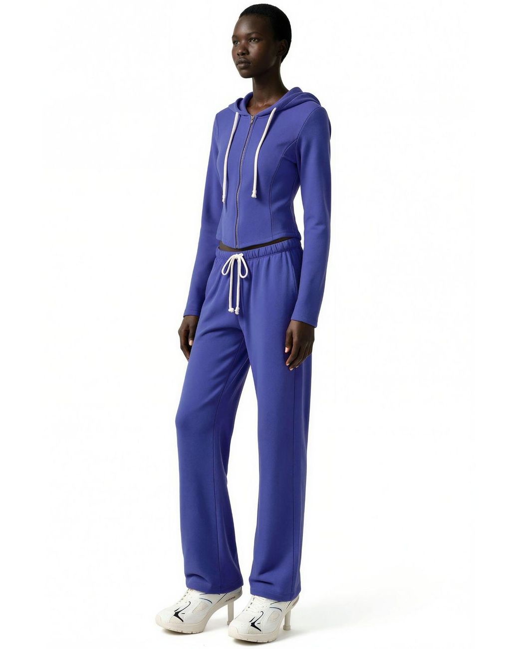 Busem Blue Cotton-Modal Cardigan