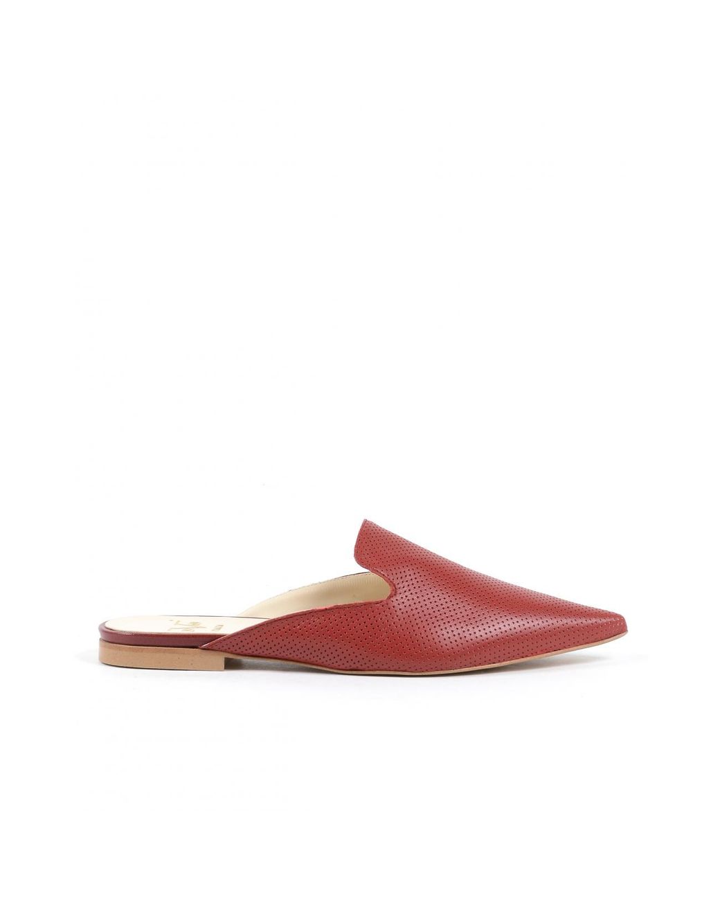 Versace 19.69 Abbigliamento Sportivo Red 19V69 Slide 4747 Sabot Traf Rosso Fragola Leather