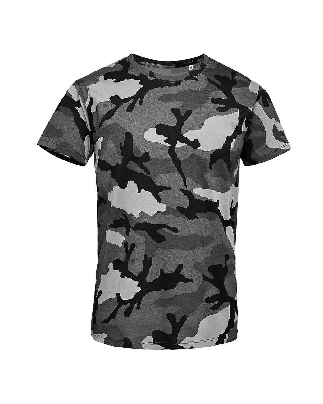 Sol's Black Camo Short Sleeve T-Shirt Camo) Cotton for men
