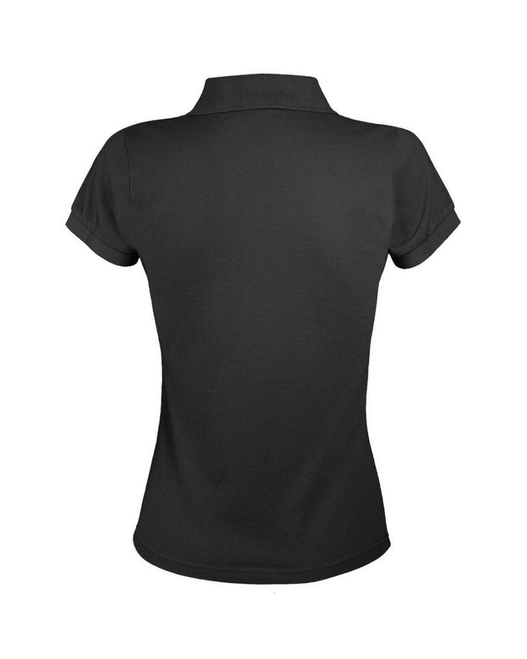 Sol's Black Ladies Prime Pique Polo Shirt (Dark)