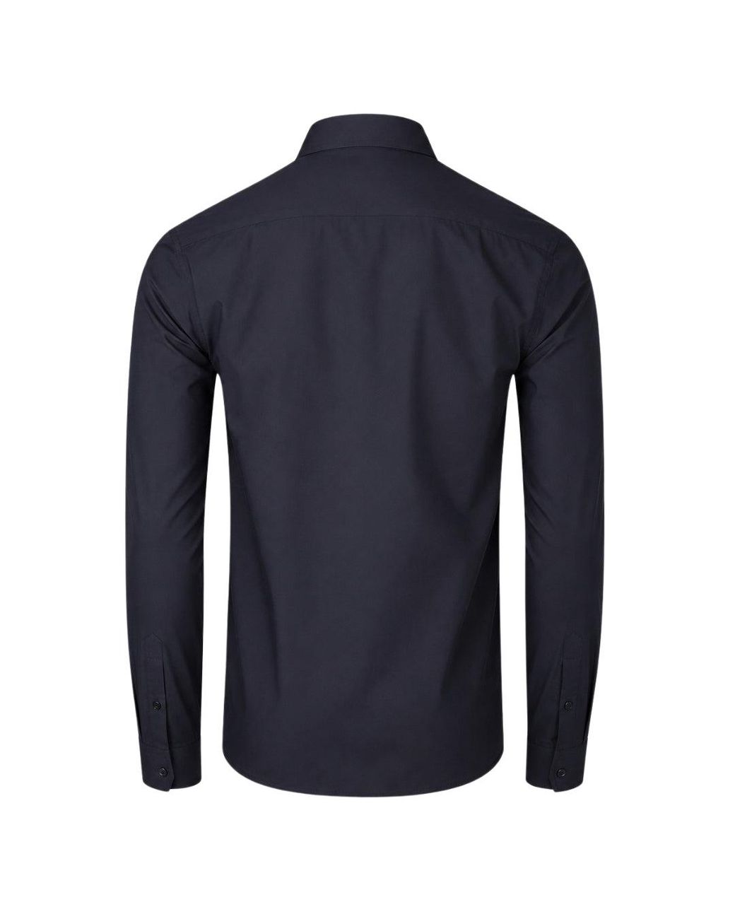 Fred Perry Blue Plain Long Sleeve Oxford Shirt for men