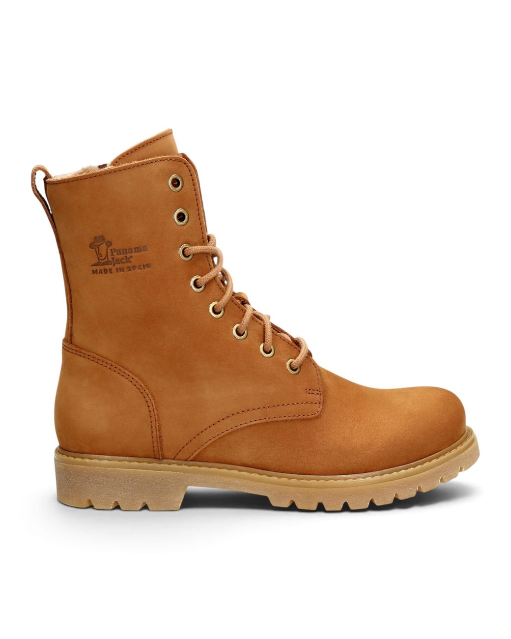 Panama Jack Brown Waterproof Leather Warm Lace-Up Boots