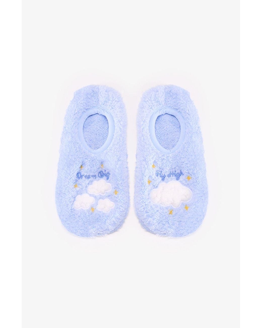 Penti Blue Dream Big Cloud Pattern Slipper Socks