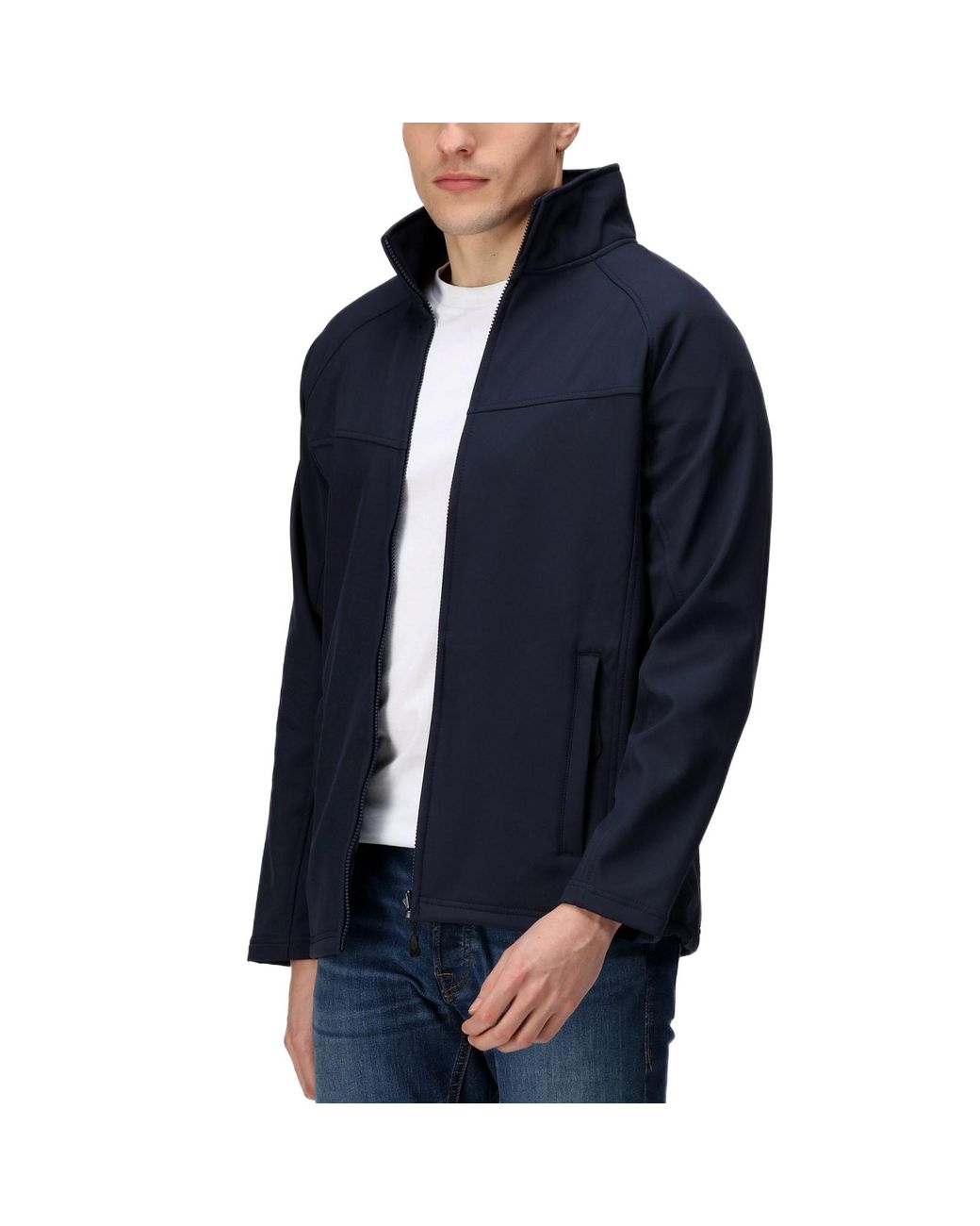 Regatta Blue Professional Uproar Warm Workwear Outdoor Softshell Jacket Coat for men