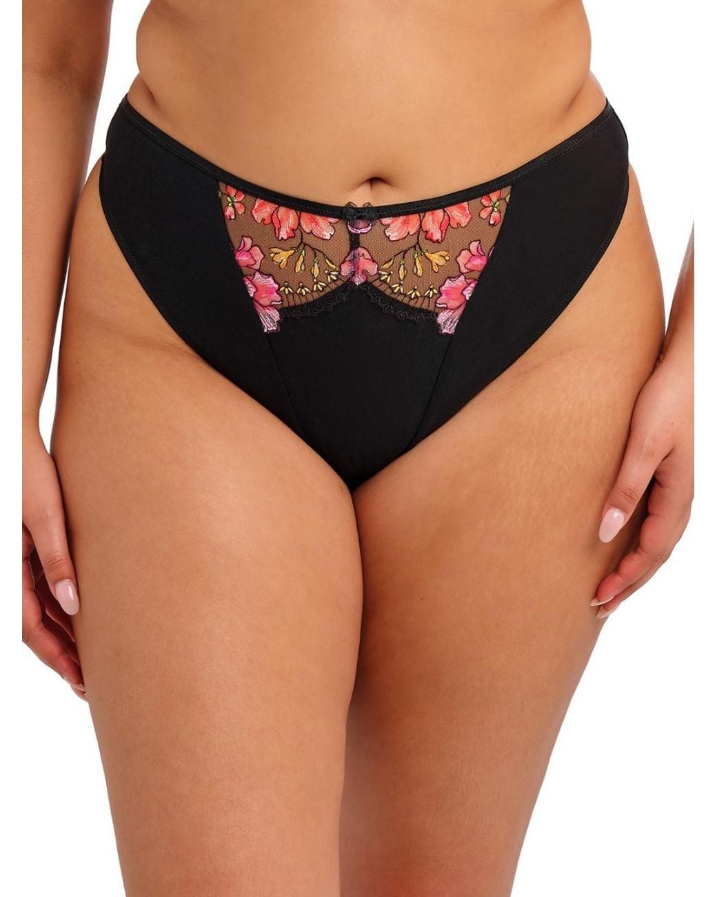Elomi Black Teagan Thong