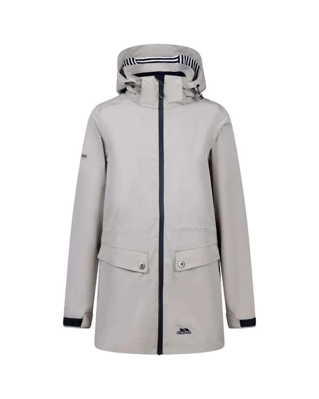 Trespass Gray Ladies Tiverton Waterproof Jacket (Soft)
