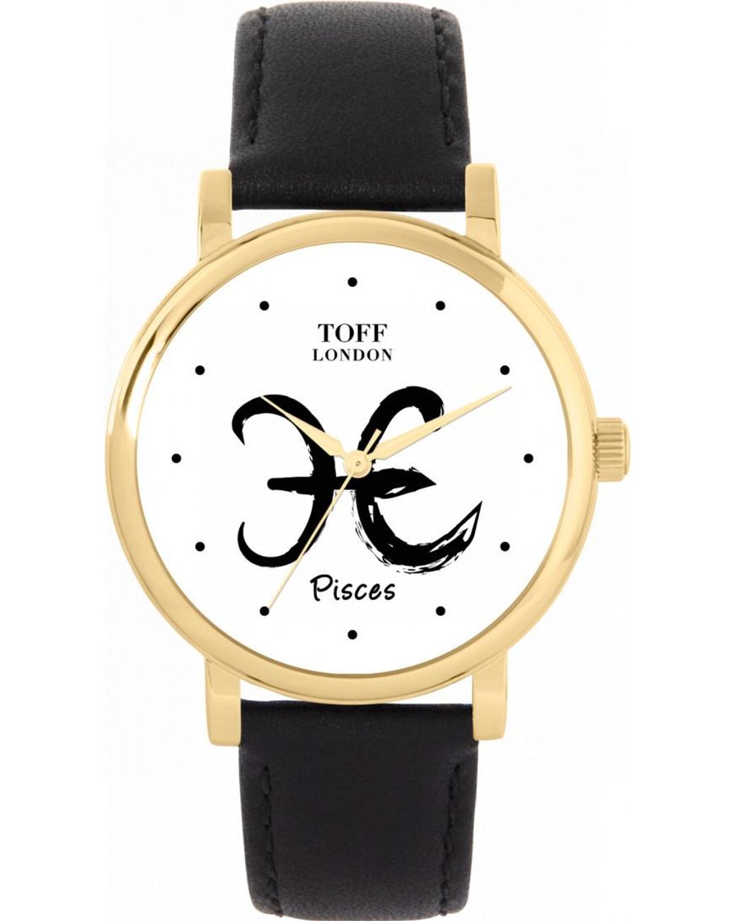 Toff London Black Tlws-35828 Ladies Pisces Watch