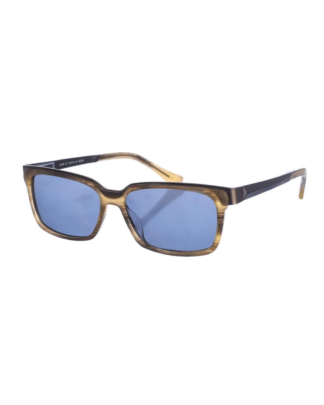Zen Blue Z408 Square Shape Acetate And Metal Sunglasses