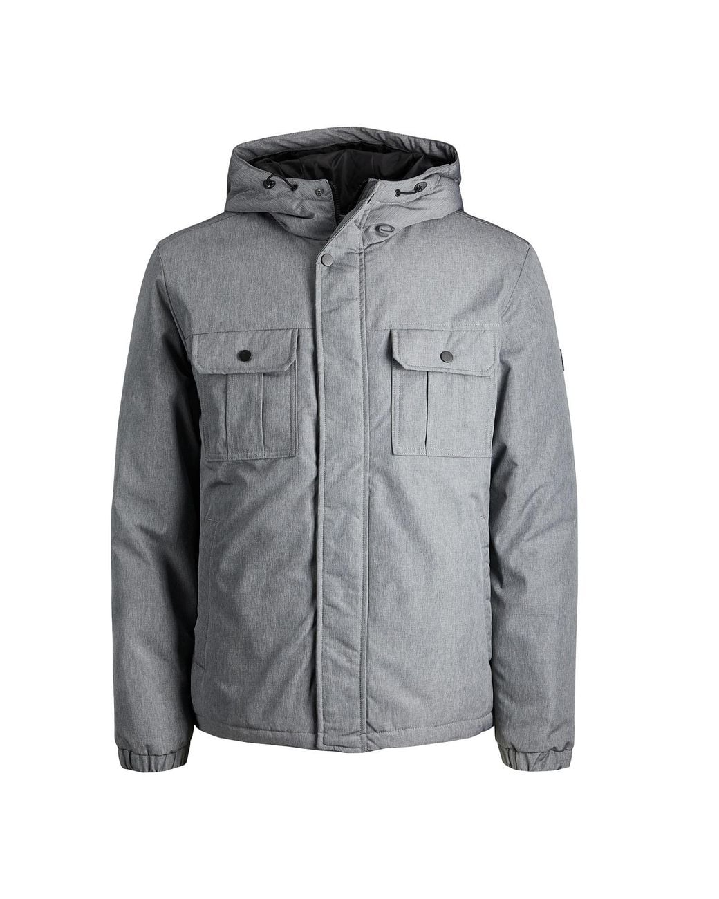 Jack & Jones Gray Long Sleeve Outdoor Jacket for men