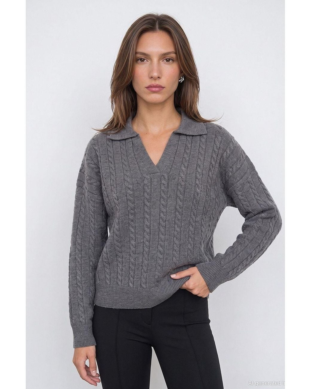 Dilvin Blue Sweater