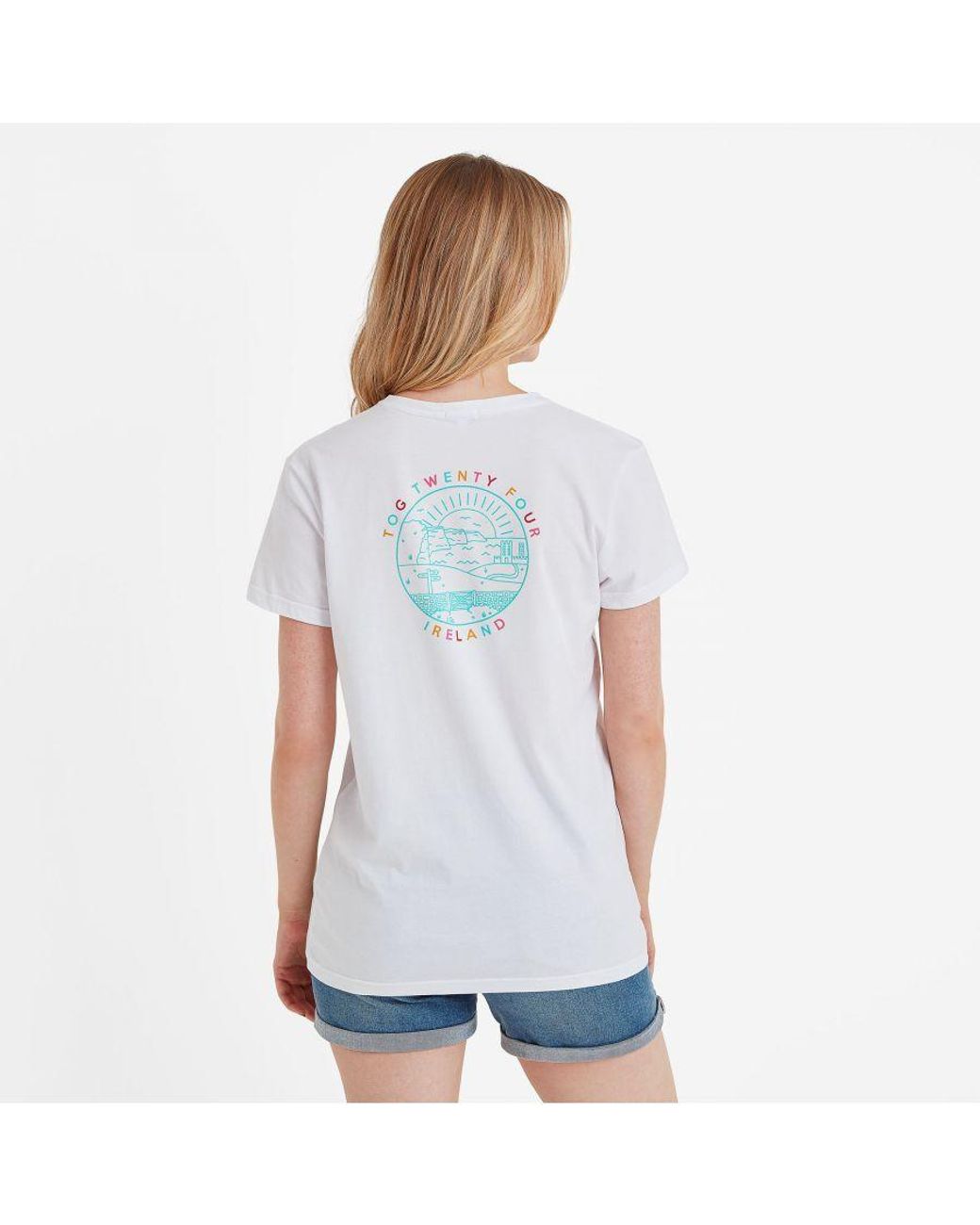 TOG24 White Ireland T-Shirt Optic Cotton