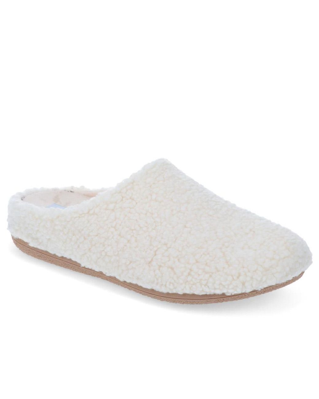 Jones Bootmaker White Femie Comfort Slippers