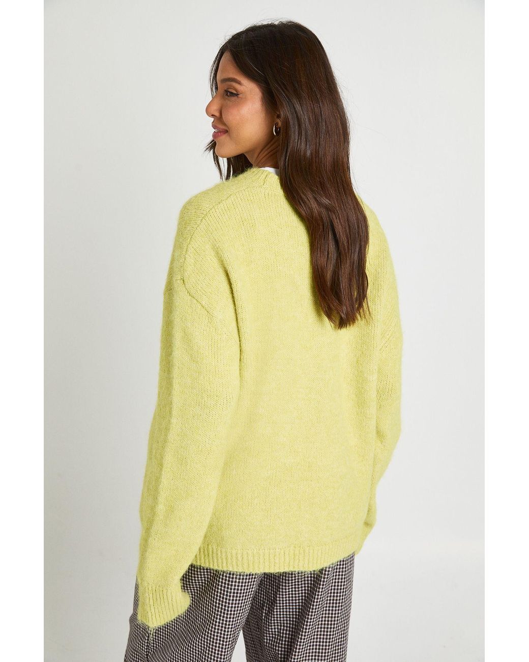 Boohoo Yellow Super Soft Crew Neck Jumper