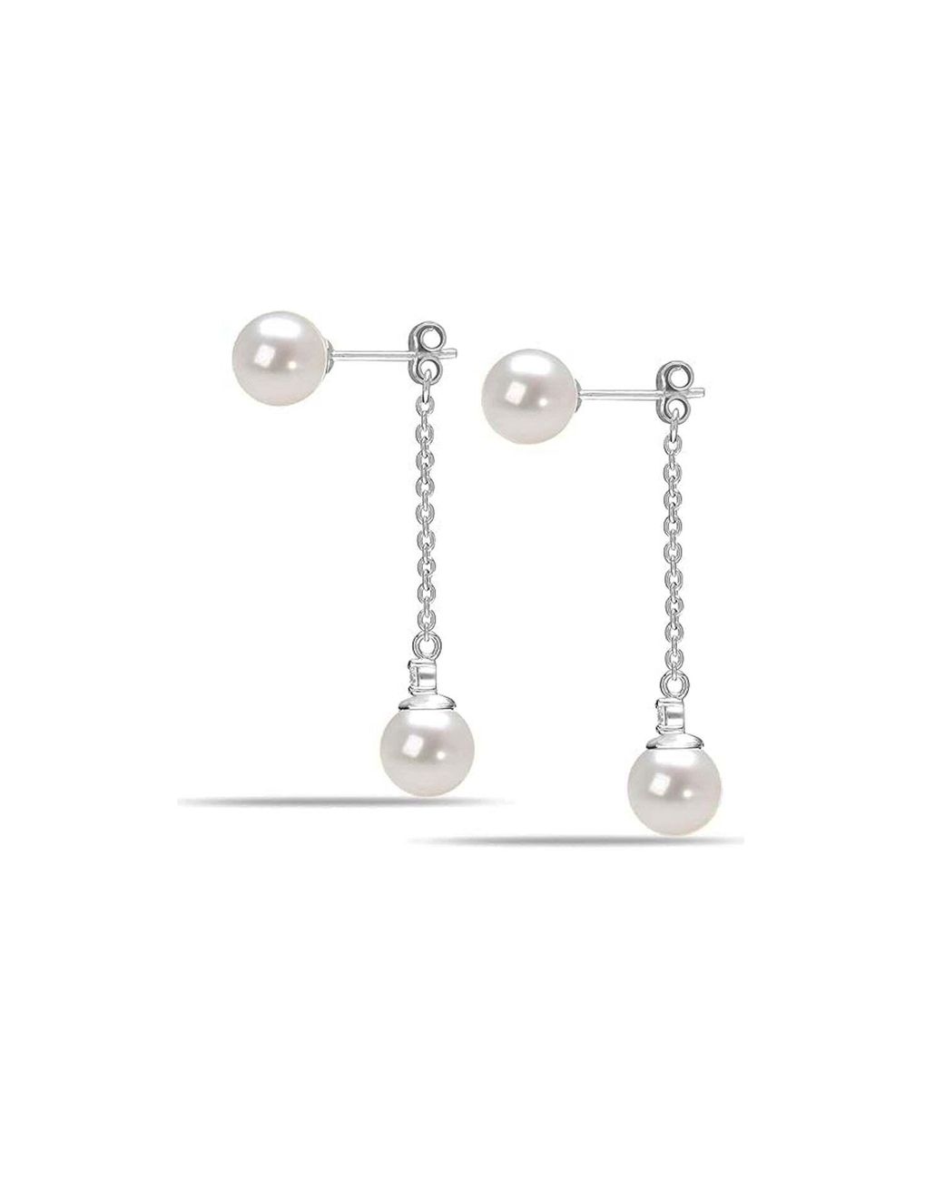 Bibei White Imperial Pearl Earrings
